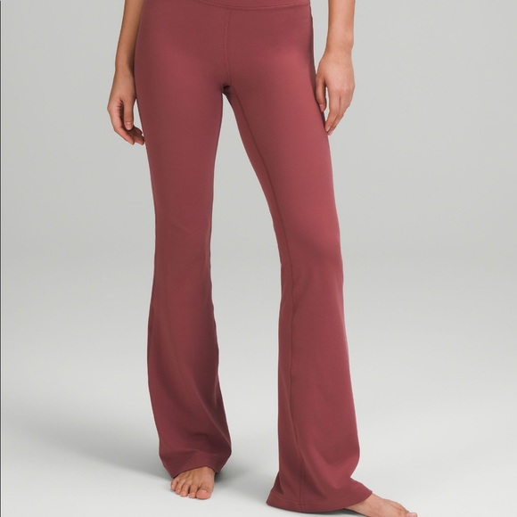 Lululemon SMOKY RED GROOVE Super High-Rise Flared Pants - Picture 5 of 5
